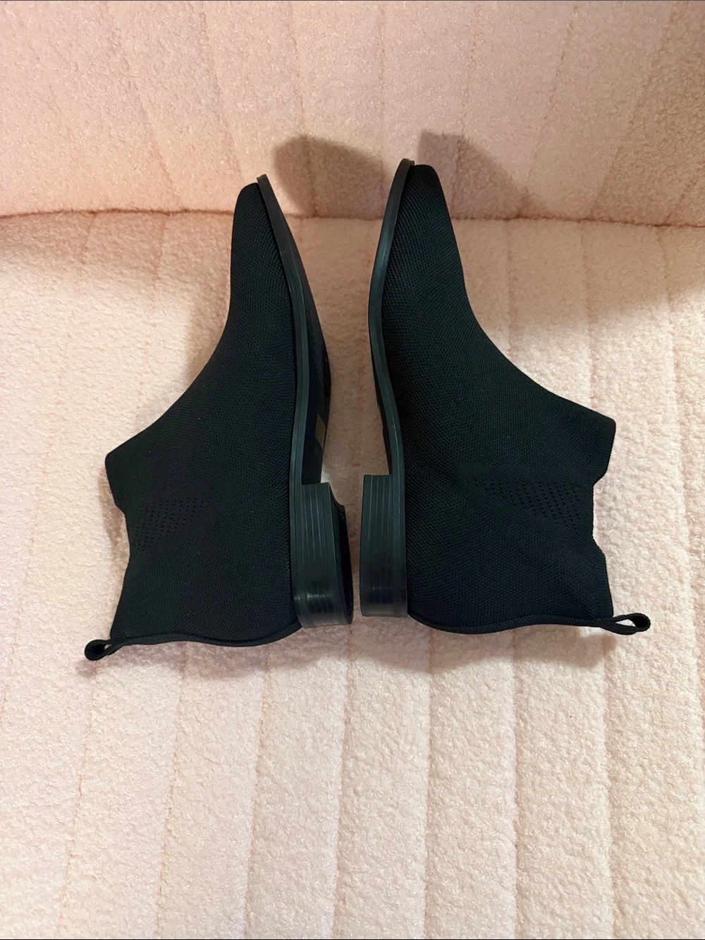 Vivaia Square-Toe Water-Repellent Ankle Boots Chelsea Ryan Pro Black Size 8 1/2